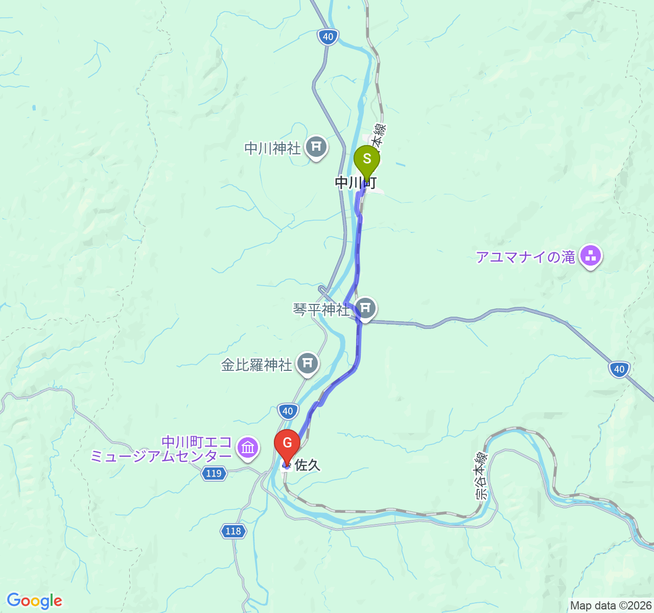 天塩中川⇒佐久_徒歩118分_長い午後の影