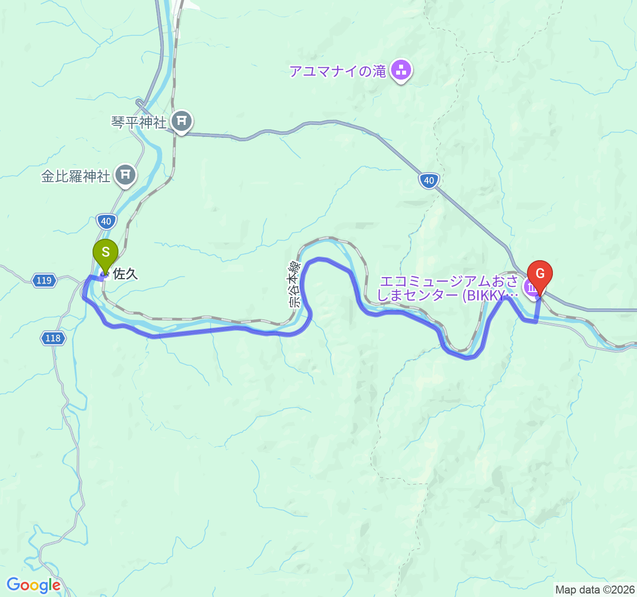佐久⇒筬島_徒歩258分_長い午後の影